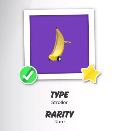 banana stroller adopt me trading values