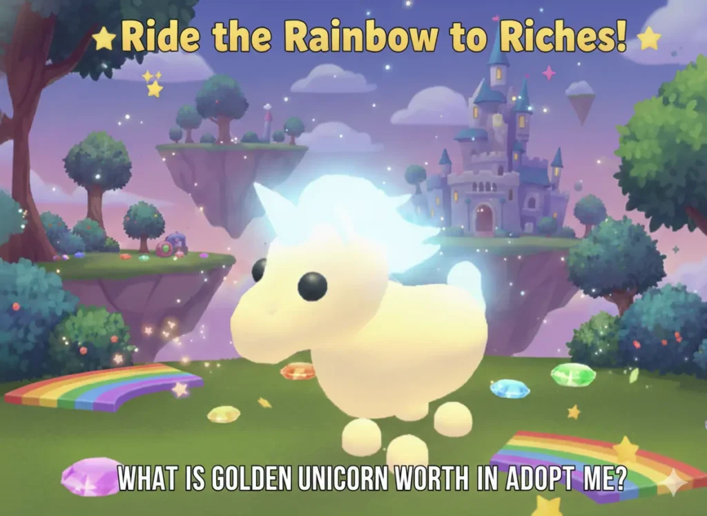 Golden Unicorn Adopt me trade values