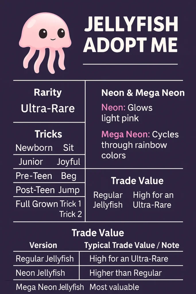 jellyfish adopt me trading values