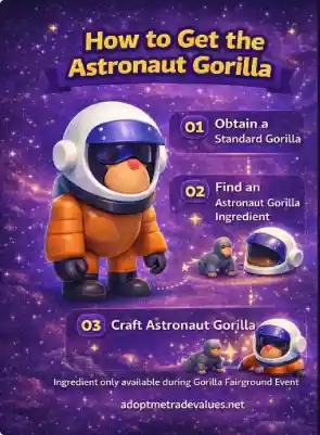 how to get astronaut gorilla in adopt me